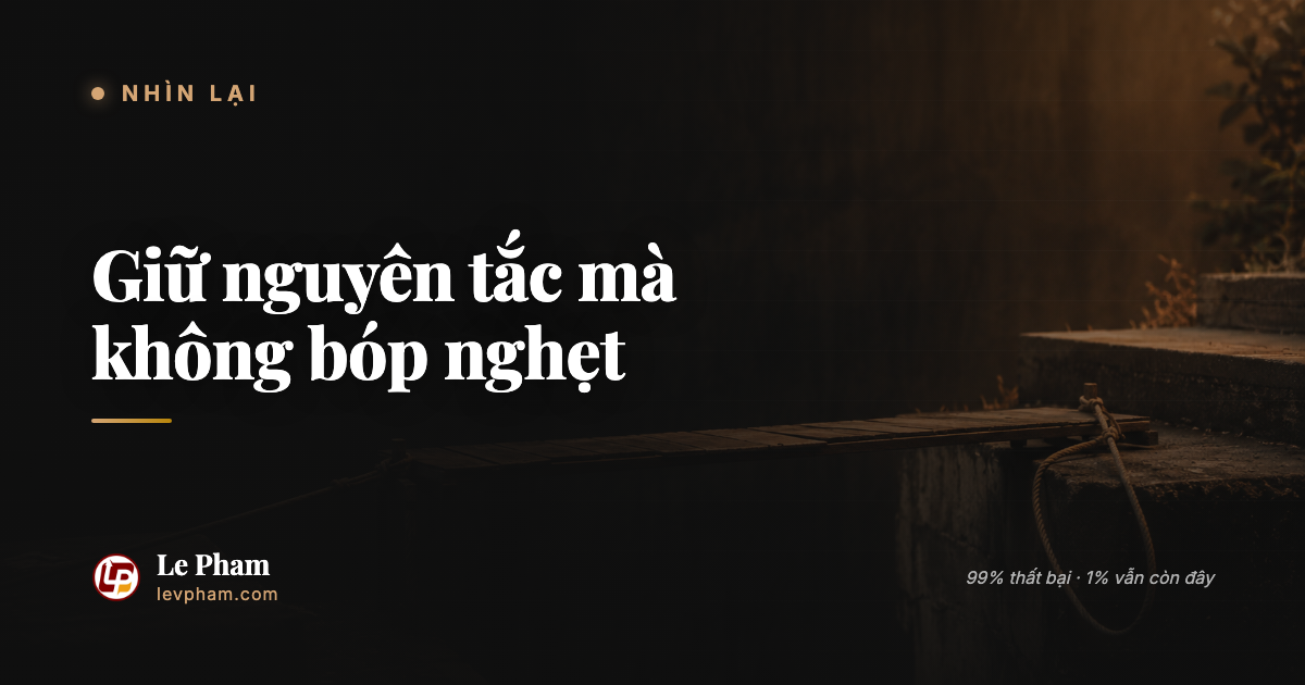 Giu nguyen tac voi gioi tre